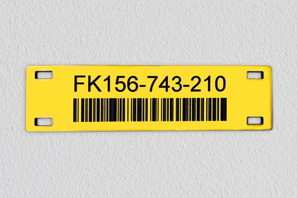 Kabelmerking i gravert plast